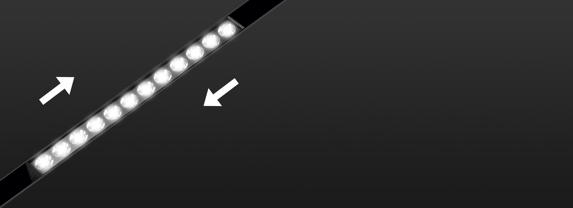 自由布光，发挥你的想象 灯具在轨道灵活...