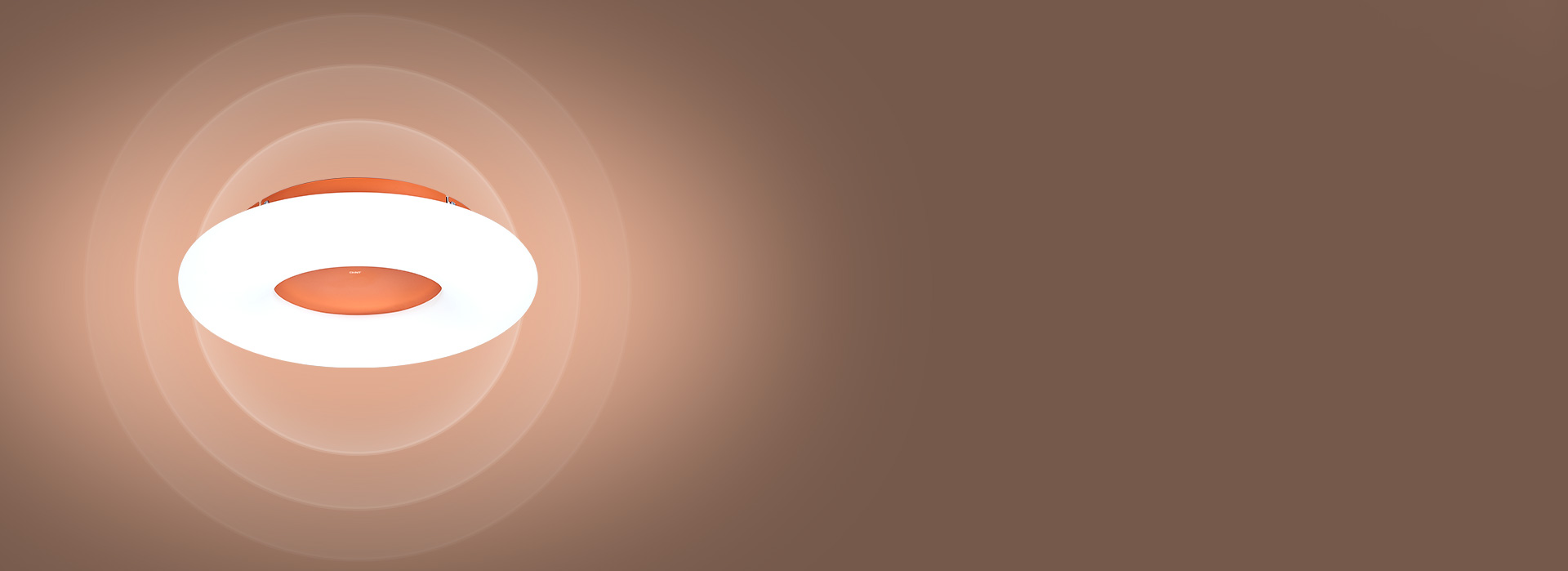 360°环绕发光，柔和照亮空间 灯罩外...