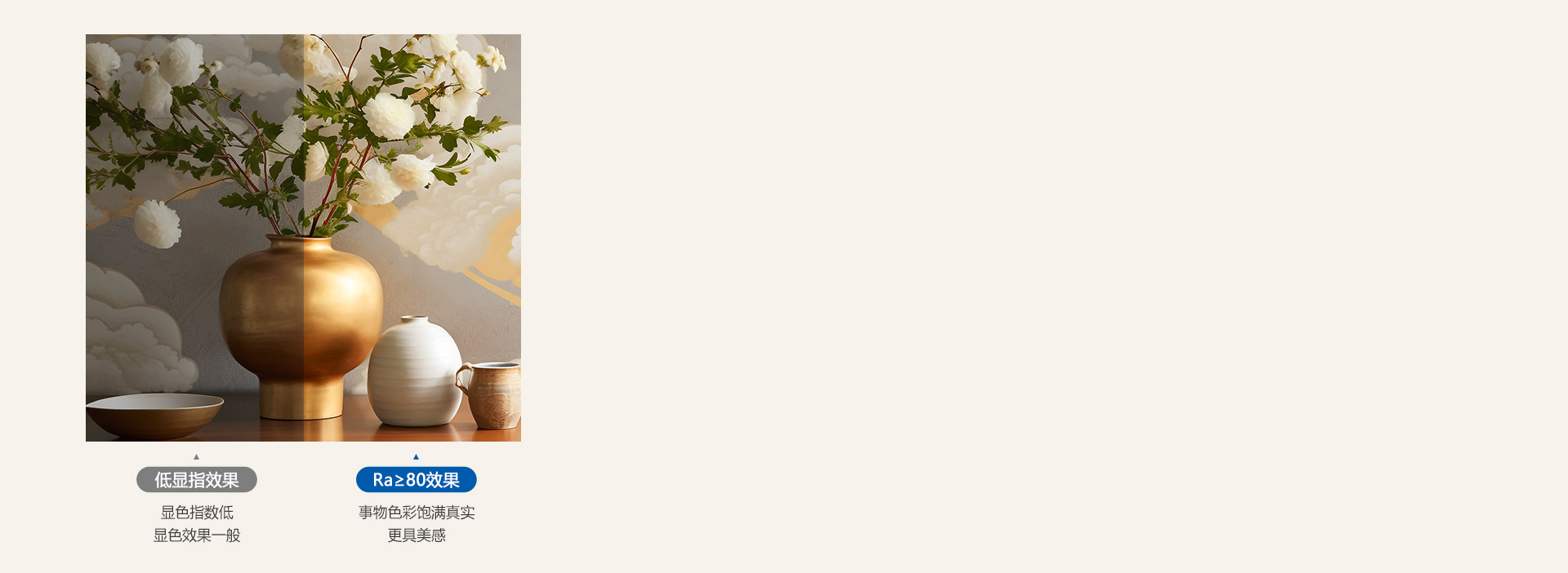 Ra≥80真实显色，照出事物本真色彩 ...