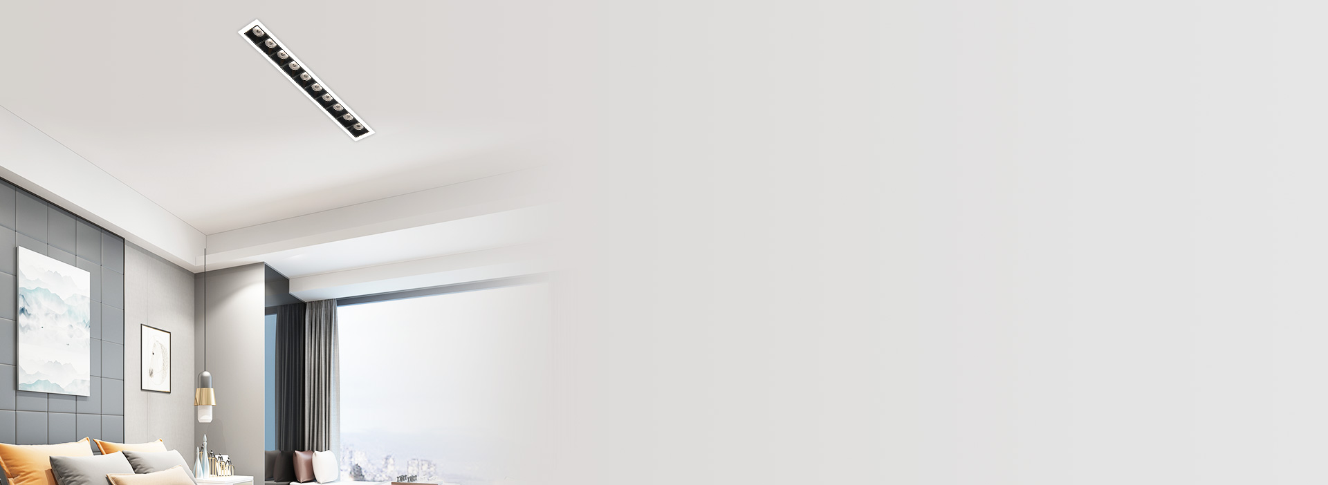 无主灯极简格局 嵌入式安装，塑造无主灯...