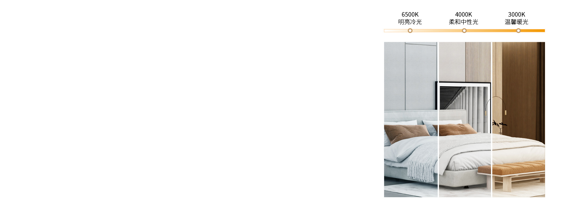 营造多种照明氛围 可根据需要随意切换使...