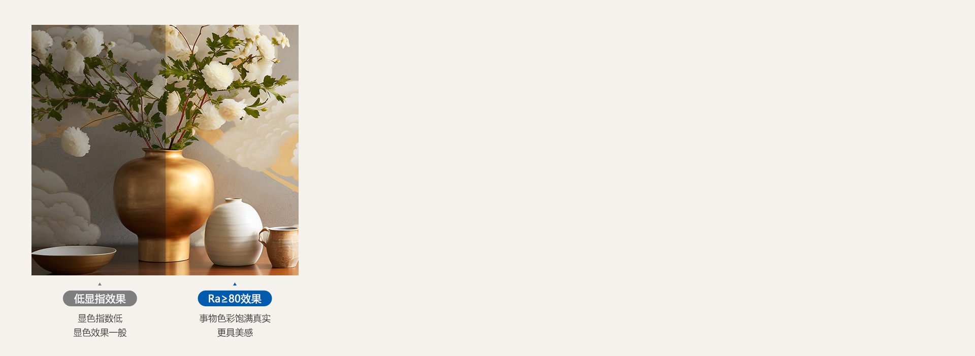 真实显色，照出事物本真色彩 光线下事物...