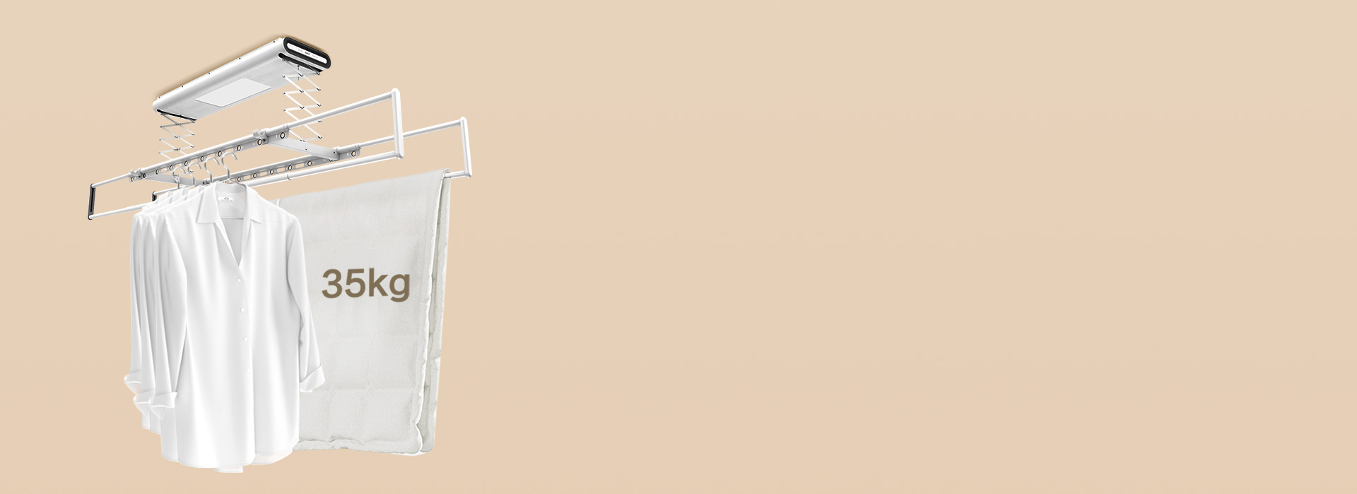 70斤强力承重，全家衣物一起晒 强大承...