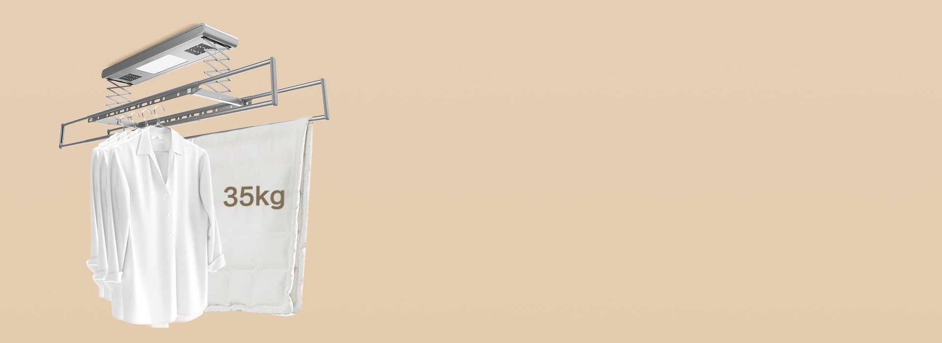 70斤强力承重，全家衣物一起晒 强大承...